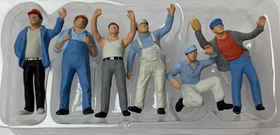 Preiser 1:43 Truckers figuren, set 6 figuren