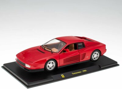 Atlas 1:24 Ferrari Testarossa, rood 1984, 2 openingen