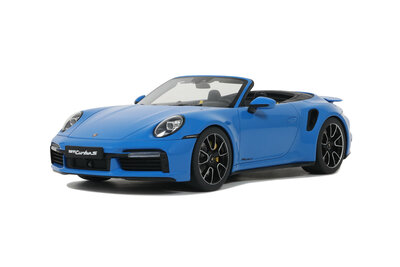 GT Spirit 1:18 Porsche 911 (992) Turbo S Cab Shark blue