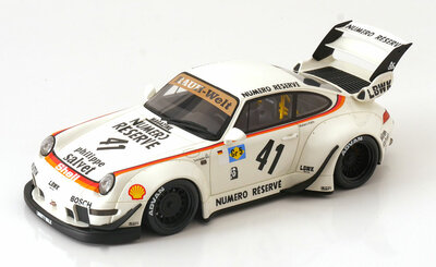 GT Spirit 1:18 Porsche 911 993 RWB Bodykit Kato- San white no 41