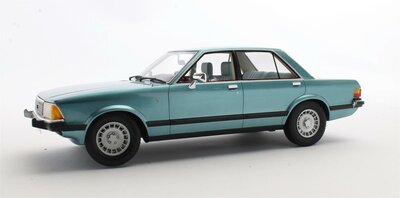 Cult Models 1:18 Ford Granada 2.8 Ghia Saloon blue metallic 1978. Verwacht Q3 - 2024