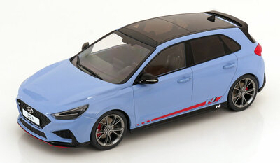 MCG 1:18 Hyundai i30 N lichtblauw 2021