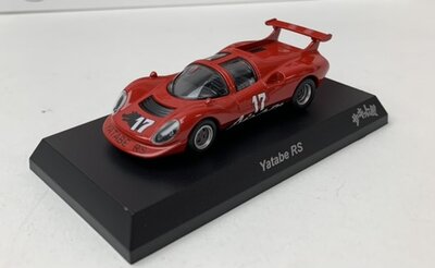 Kyosho 1:64 Ferrari Dino 206 red no 17 Racing 1967 with book - The Circuit Wolf - Yatabe RS - Manga Movie