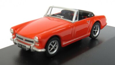 Oxford 1:76 MG Midget MkIII donker oranje in vitrine