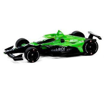 Greenlight 1:64 Rinus VeeKay no 21 2024 - Ed Carpenter Racing, TBD *NTT Indycar* groen