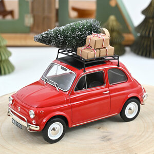 Norev 1:18 Fiat 500 L 1968 Red Christmas. Levering oktober - uitverkocht in pre-order