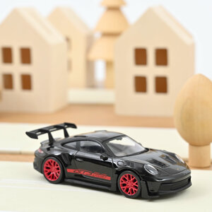 Norev 1:43 Porsche 911 GT3 RS 2022 Black & Red stickers Jet car. Levering oktober