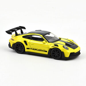 Norev 1:43 Porsche 911 GT3 RS 2022 Yellow and Black stickers Jet car. Levering oktober