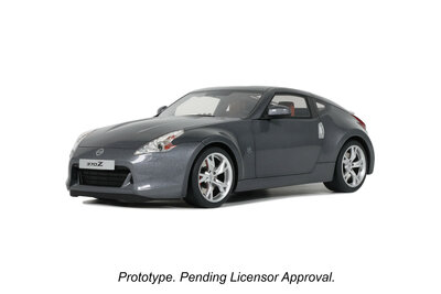 Otto Mobile 1:18 Nissan 370 Z Gun Grey KAD 2009. Levering december