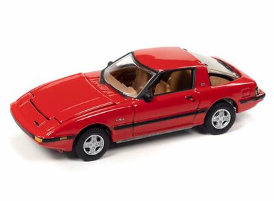 Johnny Lightning 1:64 Mazda RX7, Sunrise Red 1982