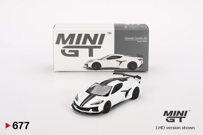 Mini GT 1:64 Chevrolet Corvette Z06 2023 Arctic White LHD