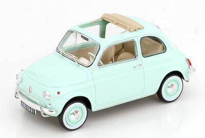 Norev 1:18 Fiat 500 L 1968 Pastel Blue Special birth pack