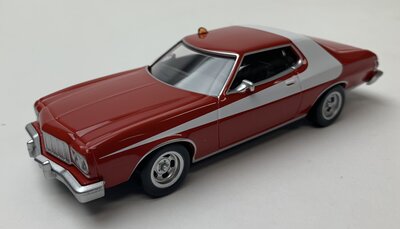 Norev 1:43 Ford Gran Torino 1975 Starsky & Hutch rood met wit - Jet car