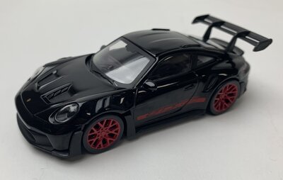 Norev 1:43 Porsche 911 GT3 RS 2022 Black & Red stickers Jet car