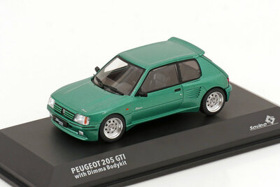 Solido 1:43 Peugeot 205 GTI with Dimma Bodykit groen metallic