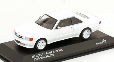 Solido 1:43 Mercedes Benz 560 SEC C126 AMG Widebody wit