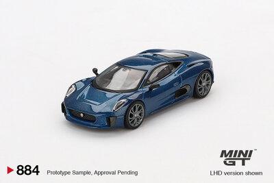 Mini GT 1:64 Jaguar C-X75 Blue 2024. Levering 05-2025