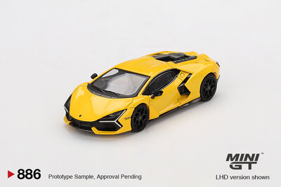 Mini GT 1:64 Lamborghini Revuelto Giallo 2024. Levering 05-2025