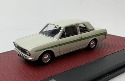 Matrix 1:43 Ford Cortina Lotus MkII wit 66 - 70, limited 100 pcs