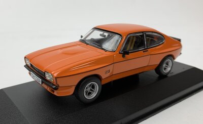 Vanguards 1:43 Ford Capri Mk2 X-Pack, Signal Orange 1977, RHD