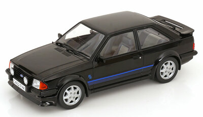 MCG 1:18 Ford Escort MK III RS Turbo 1985 zwart