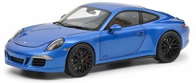 Schuco 1:18 Porsche 911 Carrera GTS coupé (991.1), blauw metallic