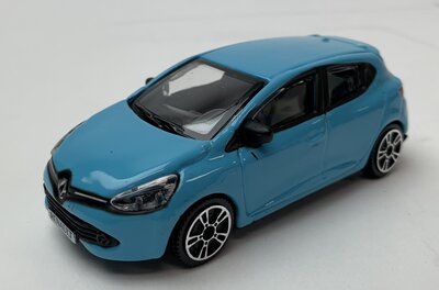 Bburago 1:43 Renault Clio licht blauw 2013