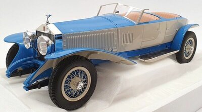 Matrix 1:18 Rolls Royce Phantom Experimental Vehicle no 10EX by Barker blauw/wit 1926