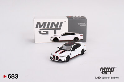 Mini GT 1:64 BMW M4 CSL Alpine White LHD