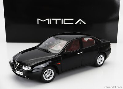 Mitica 1:18 Alfa Romeo 156 2.5 V6 1997 black with red interior, Limited 504 pcs