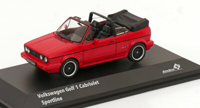 Solido 1:43 Volkswagen Golf I Cabrio Sportline rood