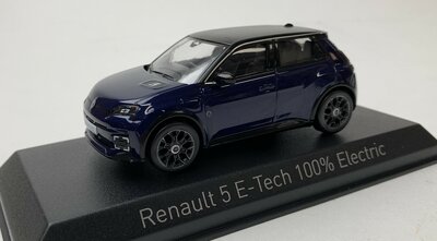 Norev 1:43 Renault 5 E-Tech 100% Electric 2024 donker blauw