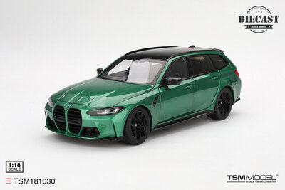 TSM Model 1:18 BMW M3 Touring ( G81) Isle of Man green metallic 2023. Verwacht 09-2025