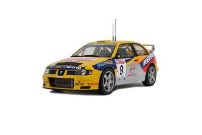 Otto Mobile 1:18 Seat Cordoba Evo 2 WRC H Rovanpera San Remo yellow 1999. Levering 03-20.25