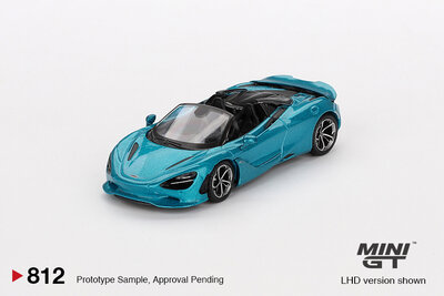 Mini GT 1:64 McLaren 750S Spider Belize Blue , LHD