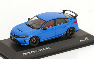 Solido 1:43 Honda Civic Typ R (FL5) 2022 blauw metallic