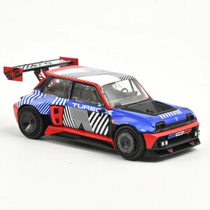 Norev 1:43 Renault Concept R5 Turbo 3E E-Tech 100% Electric 2023 Blue & Red. Levering maart 2025