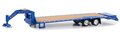 Greenlight 1:64 Gooseneck Trailer, blue with red and white conspicuity stripes