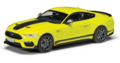 Vanguards 1:43 Ford Mustang Mk6 Mach 1, Grabber Yellow RHD. Verwacht najaar 2024