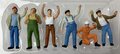 Preiser 1:50 Vrachtwagenchauffeurs figuren , set 6 figuren