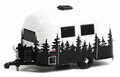 Greenlight 1:64 Airstream 16 Bambi with Forest Mural, white/black, Hitched Homes series 12