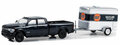 Greenlight 1:64 Dodge Ram 2500 with Small Gulflube Motor Oil Cargo Trailer 2023, Hitch & Tow Series 29