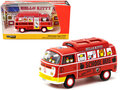 Tarmac 1:64 Volkswagen Type II (T2) Van Red "Hello Kitty Capsule School Bus" , Collab64