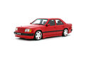 Otto Mobile 1:18 Mercedes Benz 300 E 6.0 AMG 1987 rood. Levering 09-2024