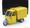 Mitica 1:18 Piaggio Ape P501 Kasten 1979 geel met vitrine