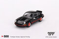 Mini GT 1:64 Porsche 911 Carrera RS 2.7 Black with Red Livery, LHD