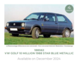 Norev 1:18 Volkswagen Golf II CL 1988 Star Blue metallic. Verwacht 12-2024