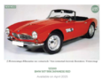 Norev 1:12 BMW 507 1956 Japanese Red. Verwacht  april 2025