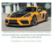 Norev 1:18 Porsche Cayman GT4 RS w/Weissach 2023 Bahama Yellow Pack . Verwacht 12-2024