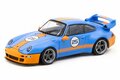 Tarmac 1:64 Porsche 911 ( 993) Remastered by Gunther Werks no 25 blauw oranje